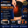 Rodillera Térmica Eléctrica Ajustable USB con 3 Niveles de Calor | Terapia de Calor para Rodilla y Articulaciones
