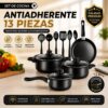 Juego de ollas y utensilios 13 piezas